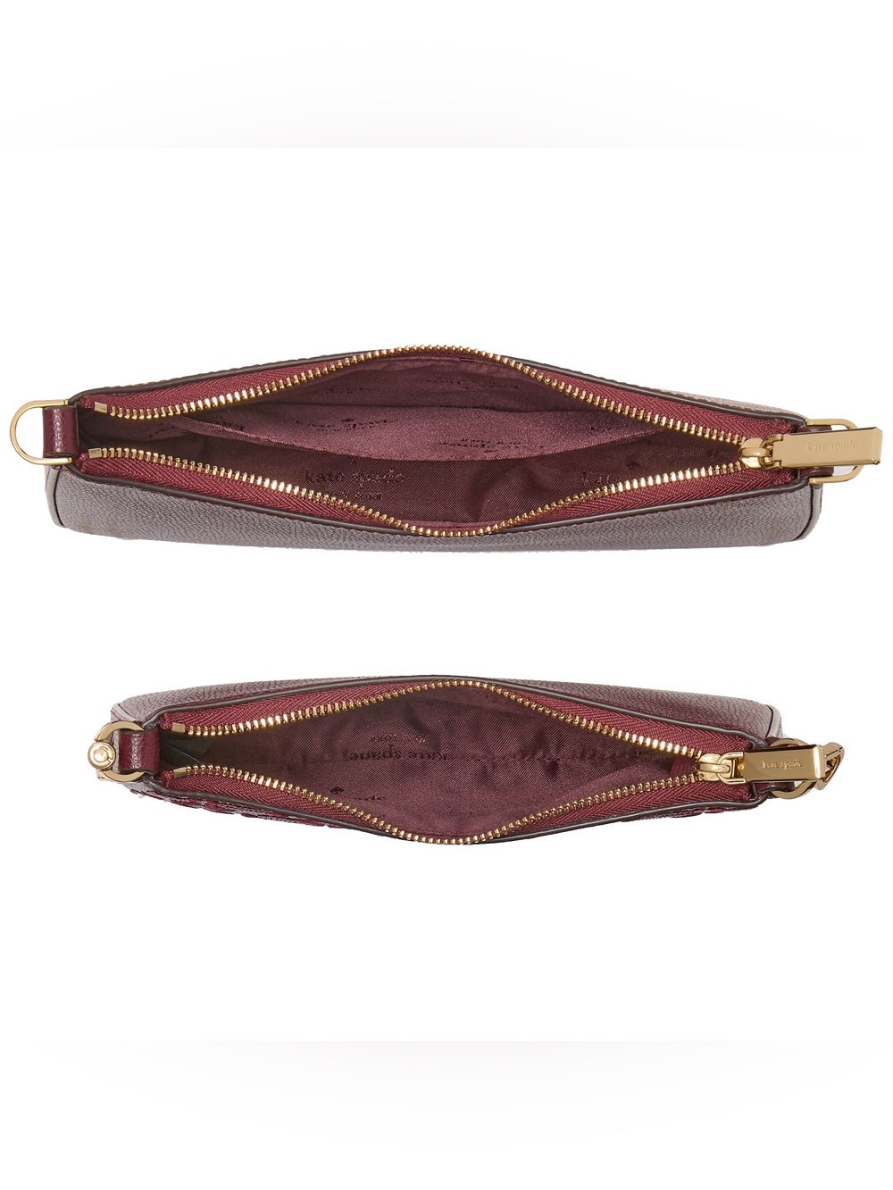 NWT-Kate Spade-Duet Small Crossbody-Spade Flower ♠️ Embroidered-Dark Merlot-$379 - Picture 13 of 14